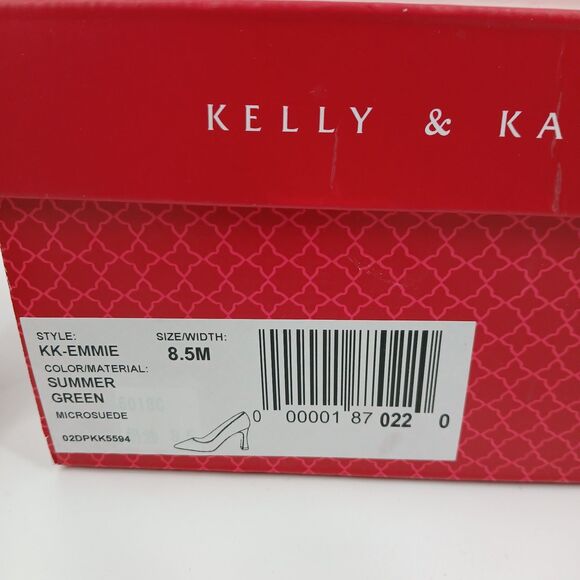 Kelly & Katie Emmie Pumps Womens 8.5 Green Suede Party Corporatecore Aesthetic - Picture 8 of 8